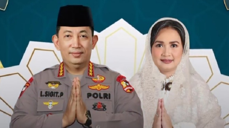 Kapolri Jenderal Listyo Sigit Prabowo dan istri-Instagram-