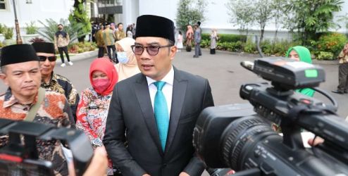 Gubernur Jabar Ridwan Kamil menyampaikan keprihatinan atas musibah kebakaran di Bappelitbang Kota Bandung/Dok