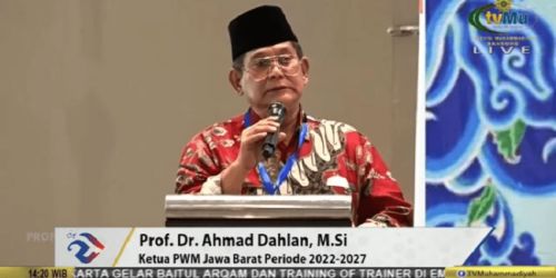 Prof. Dr. Ahmad Dahlan, M.Ag, terpilih menjadi Ketua PWM Jawa Barat periode 2022-2027/Repro