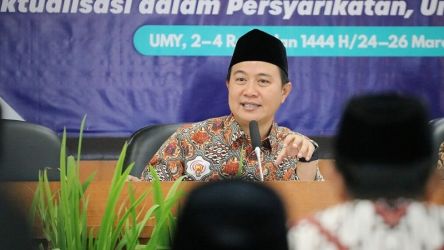 Bendahara Umum PP Muhammadiyah, Hilman Latiefdalam Pengajian Ramadan 1444 H Pimpinan Pusat (PP) Muhammadiyah, Minggu (26/3)