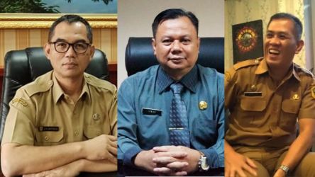 Kolase tiga kandidat Sekda Bogor, Ajat R Jatnika,  Irwan Purnawan dan Asnan. (Foto: Repro)